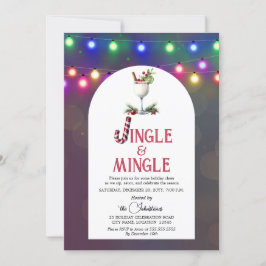 Jingle & Mingle Cocktail-Julfest Inbjudningar