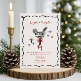 Jingle & Mingle – En julcocktailfest Inbjudningar