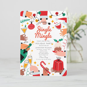 Jingle Mingle God jul Julfest Inbjudningar