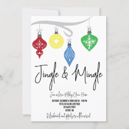 Jingle & Mingle Helgdag Open House Inbjudningar