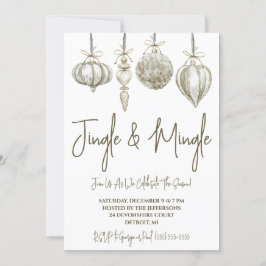 Jingle & Mingle Helgdag Open House Invit Inbjudningar