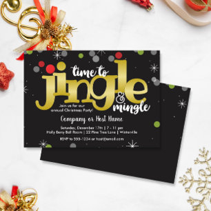 Jingle & Mingle-inbjudan till julfest