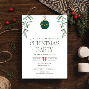 Jingle Mingle-inbjudan till julfest Inbjudningar
