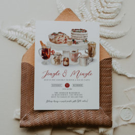 Jingle & Mingle-inbjudan till julfest Inbjudningar