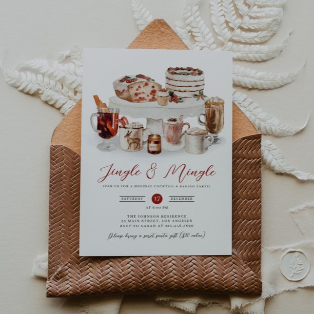 Jingle & Mingle-inbjudan till julfest Inbjudningar (Skapare uppladdad)