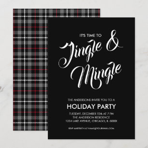 Jingle & Mingle-inbjudan till Julfest under jul Inbjudningar