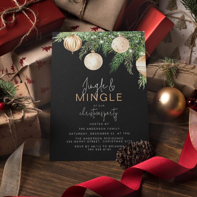 Jingle & Mingle jul Party Inbjudningar (Skapare uppladdad)