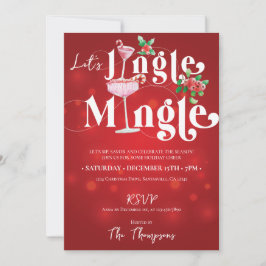 Jingle Mingle Julafton Julhelg jul Party Inbjudningar