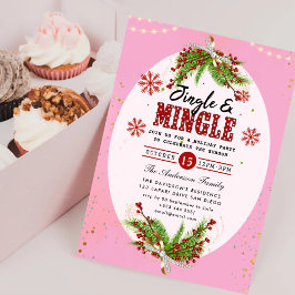 Jingle & Mingle Julfest-inbjudan Inbjudningar