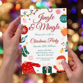 Jingle & Mingle Julfest Inbjudningar