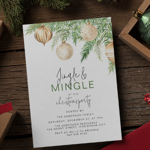 Jingle & Mingle Julfest Inbjudningar