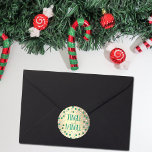 Jingle & Mingle Modern Julfest Runt Klistermärke<br><div class="desc">Ikväll fira helgdagarna i stil med roligten och trendiget "Jingle och Mingle" party-klistermärken. Utformningen är enkel att anpassa och dina gäster blir glada när de ser dessa snyggtar.</div>