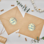 Jingle & Mingle Modern Julfest Runt Klistermärke<br><div class="desc">Ikväll fira helgdagarna i stil med roligten och trendiget "Jingle och Mingle" party-klistermärken. Utformningen är enkel att anpassa och dina gäster blir glada när de ser dessa snyggtar.</div>
