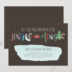 Jingle & Mingle Party-inbjudan Inbjudningar