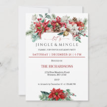 Jingle & Mingle Watercolor Blommigt jul Party