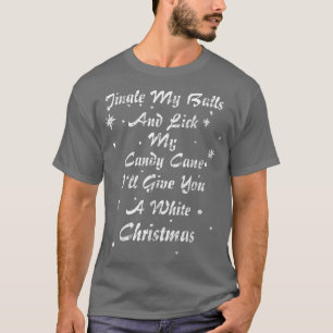 Jingle My Bollar och Slicka min Candy cane-jul P T Shirt