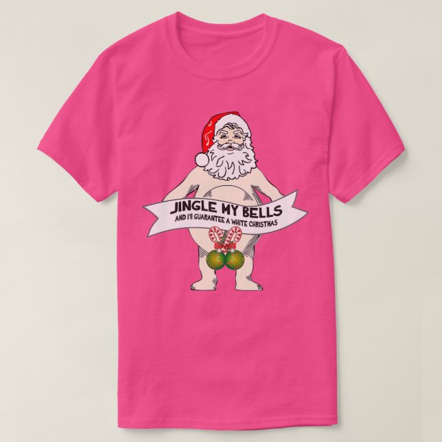 Jingle My Klockor Funny jultomten  T Shirt (Design framsida)