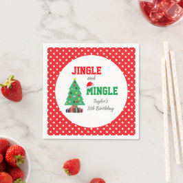Jingle och Mingle Birthday Pappersservett