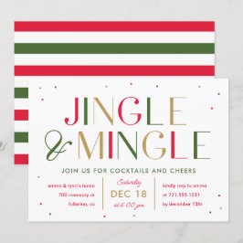 Jingle- och Mingle-inbjudan till julfest Inbjudningar