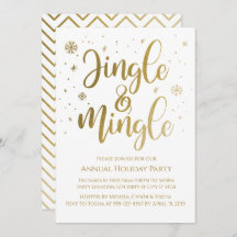 Jingle- och Mingle-inbjudningar till Julfester