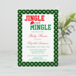 Jingle och Mingle jul Baby Shower Inbjudningar