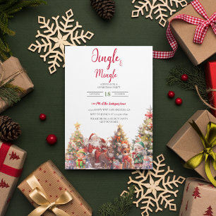 Jingle och Mingle jul Cocktail Party Julkort