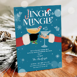 Jingle och Mingle jul Helgdag Cocktail Party Inbjudningar