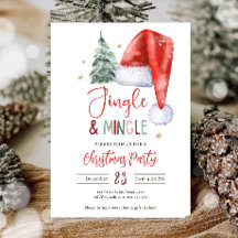 Jingle och Mingle jul Helgdag Santa Party