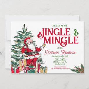 Jingle och Mingle jul Party Inbjudan