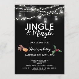jingle och mingle jul party inbjudningar