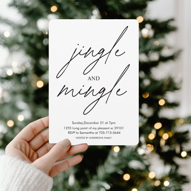 Jingle och Mingle jul Party Inbjudningar (Skapare uppladdad)