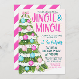 Jingle och Mingle jul Party Inbjudningar