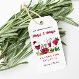 Jingle och Mingle jul Party Presentetikett
