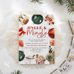 Jingle- och Mingle-Julfest, Helgdag, arbete Inbjudningar