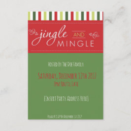 Jingle och Mingle! Julfest-inbjudan Inbjudningar