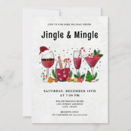 Jingle- och Mingle-Julfest Inbjudningar