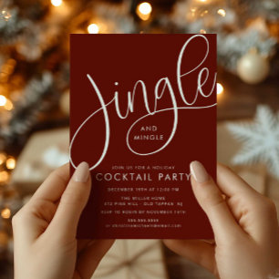 Jingle- och Mingle-Julfest Inbjudningar