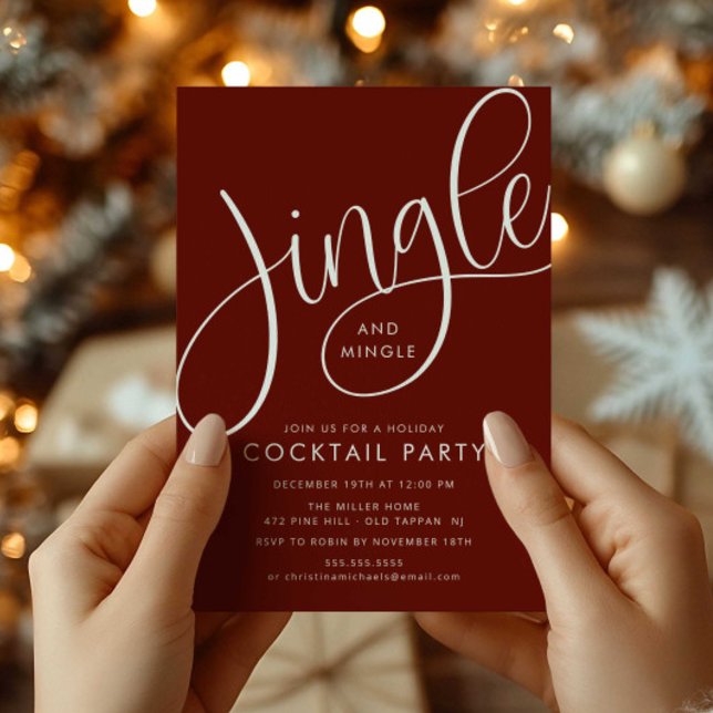 Jingle- och Mingle-Julfest Inbjudningar (Skapare uppladdad)