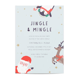 Jingle- och Mingle-Julfest Inbjudningar