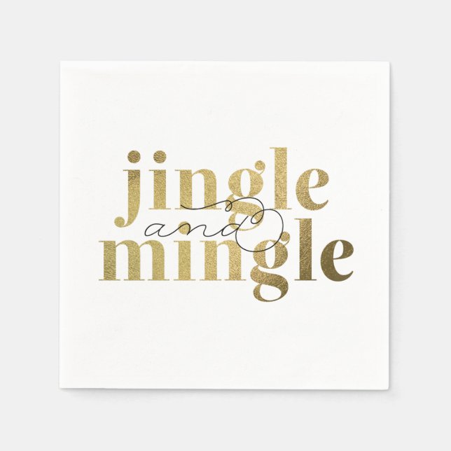 Jingle och Mingle-Julfesten Pappersservett (Framsidan)