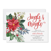 Jingle- och Mingle-julinbjudan