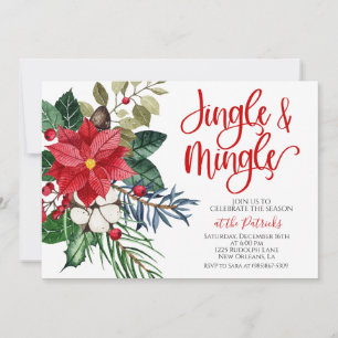Jingle- och Mingle-julinbjudan Inbjudningar