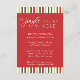 Jingle och Mingle! Roligten Party Säsong vid jul Inbjudningar