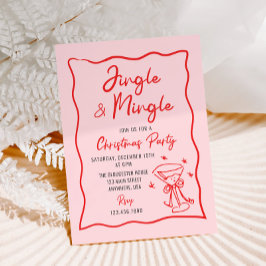 Jingle och Mingle Whimsical Julfest Inbjudningar