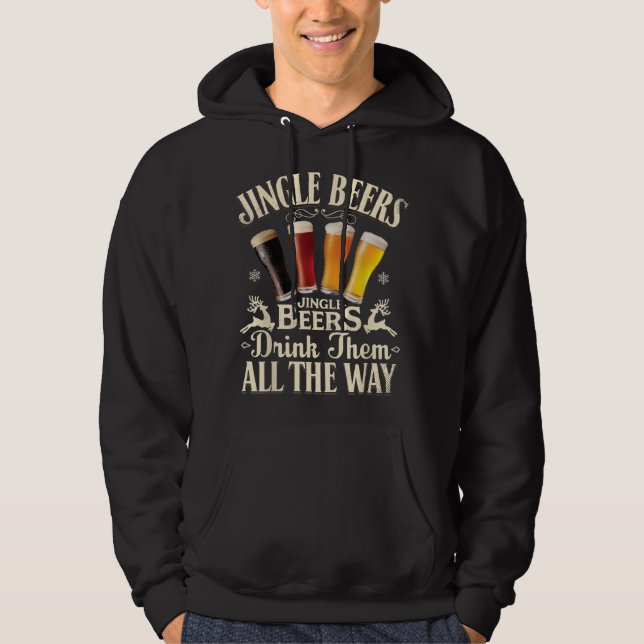 Jingle Öl dricker dem hela vägen.. Hoodie (Framsida)