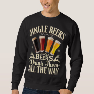 Jingle Öl dricker dem hela vägen.. Lång Ärmad Tröja