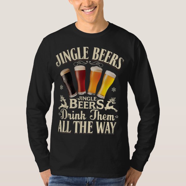 Jingle Öl dricker dem hela vägen.. T Shirt (Framsida)