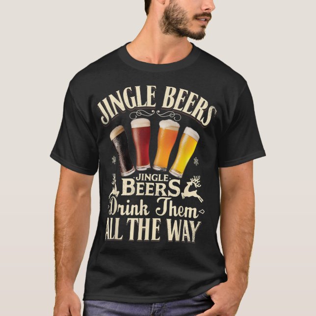 Jingle Öl dricker dem hela vägen.. T Shirt (Framsida)