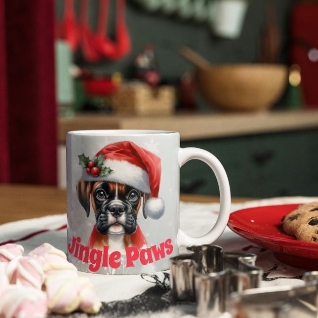 Jingle Paws Boxer Hund  Kaffemugg (Skapare uppladdad)