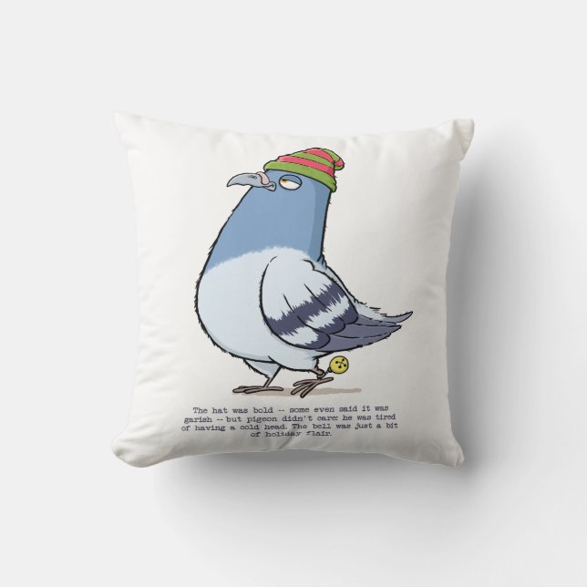 Jingle Pigeon Pillow Kudde (Framsida)